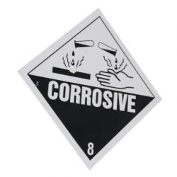 Corrosive etiket Corrosive etiket