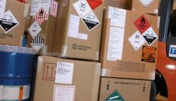 Verpakkingen met verschillende soorten gevaarlijke stoffen Verpakkingen met gevaarlijke stoffen